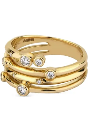 Lark & Berry Bague Interstellar Axel en 14ct pavées de diamants