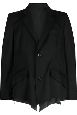 Sulvam Blazer en laine à design asymétrique
