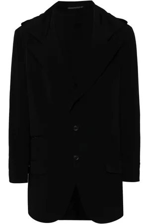 YOHJI YAMAMOTO Blazer boutonné à capuche
