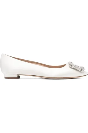 Manolo Blahnik Ballerines Hangisi à ornements en cristal