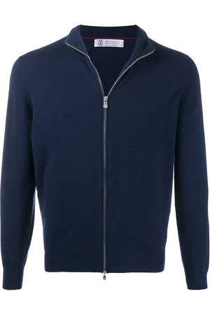 Brunello Cucinelli Cardigan zippé en maille fine