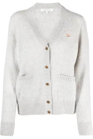 Maison Kitsuné Cardigan en laine à col v