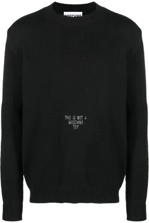 Moschino Pull à slogan en intarsia
