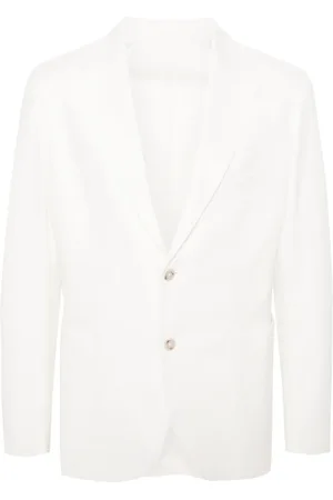 BARBA Blazer en coton à simple boutonnage
