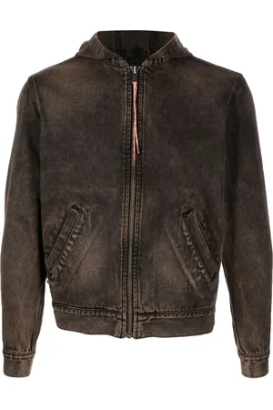 ARIES Veste en jean à logo imprimé