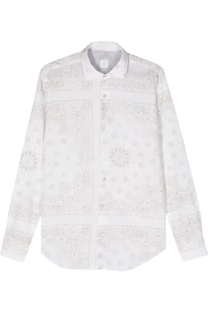 ELEVENTY Chemise boutonnée à imprimé cachemire