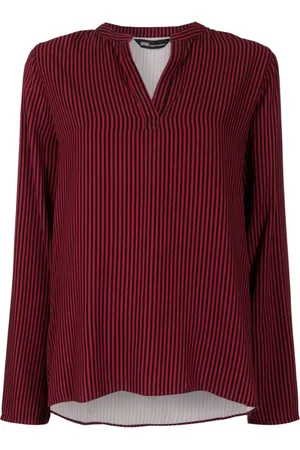 Uma Raquel Davidowicz Blouse rayée à col fendu