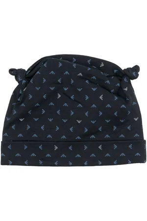 Emporio Armani Bonnet en coton à motif monogrammé