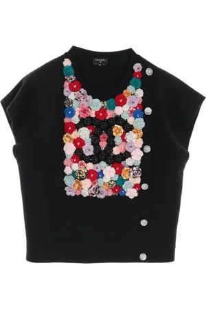 CHANEL T-shirt Camellia (1986-1988)