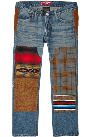 JUNYA WATANABE Jean à design patchwork