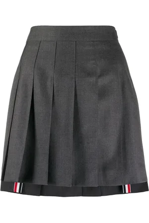 Thom Browne Minijupe plissée à taille haute