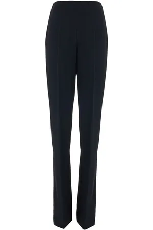Salvatore Ferragamo Pantalon droit à design plissé