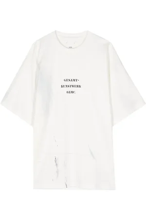 OAMC T-shirt Scribble en coton biologique
