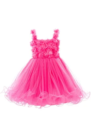 Tulleen Robe en tulle à appliques fleurs