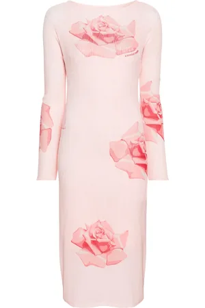 Kenzo Robe mi-longue à design plissé