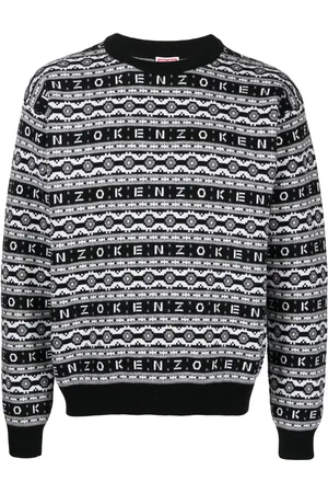 Kenzo Pull en laine à logo en jacquard