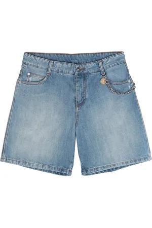 ERMANNO SCERVINO Short en jean à détail de chaîne