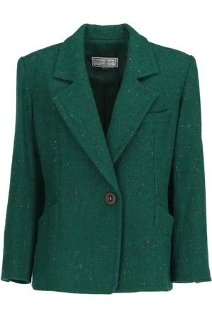 Saint Laurent Veste en laine marbrée (1980)