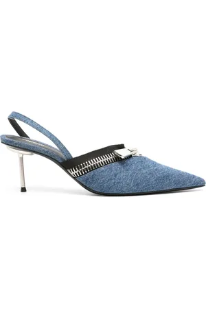 COPERNI Escarpins en jean à bride arrière 75 mm