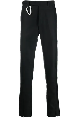 HELIOT EMIL Pantalon chino droit à détails de mousquetons