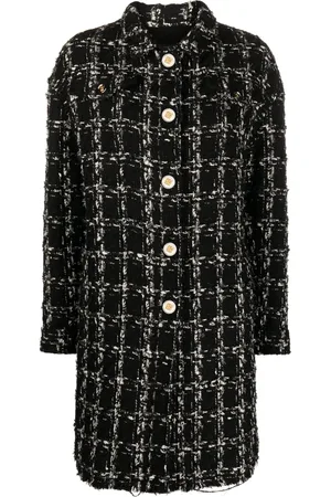 Giambattista Valli Manteau en tweed à carreaux