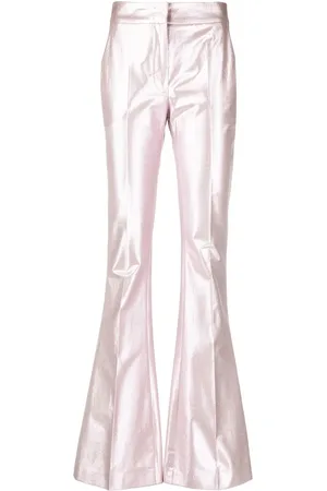GENNY Pantalon évasé à effet métallisé