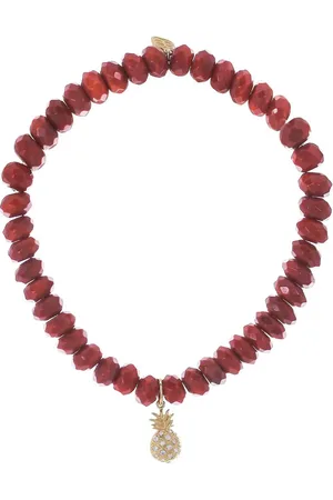 Sydney Evan Bracelet en 14ct serti de diamants et de corail