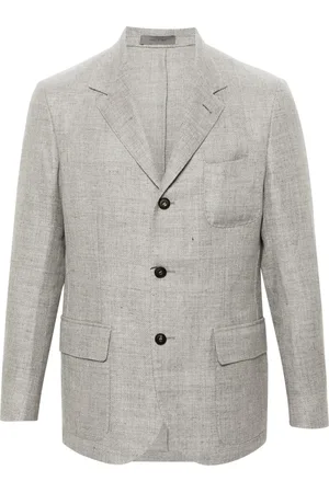 corneliani Blazer boutonné à col montant