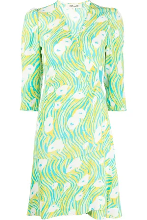 Diane von Furstenberg Robe courte Emilia à design portefeuille