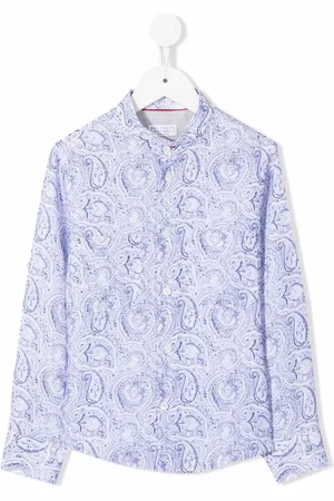 Brunello Cucinelli Chemise boutonnée à motif cachemire