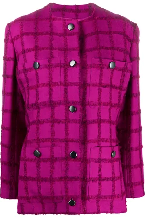 Saint Laurent Veste à carreaux