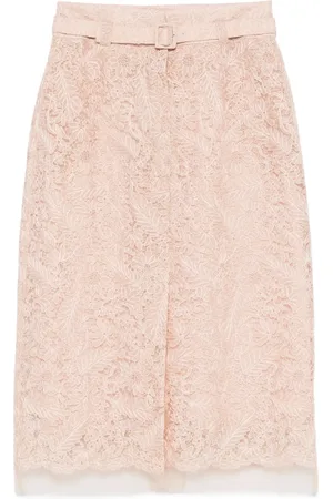 ERMANNO SCERVINO Jupe crayon en dentelle fleurie