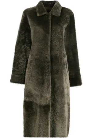 LISKA Manteau mi-long à design réversible