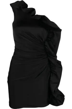 AMEN Robe courte volantée à une épaule