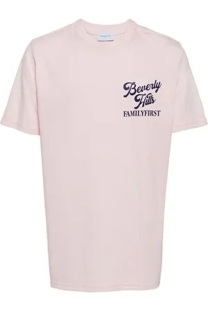 Family First T-shirt en coton à logo imprimé