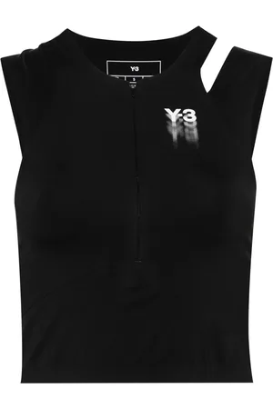 Y-3 Haut crop à logo imprimé