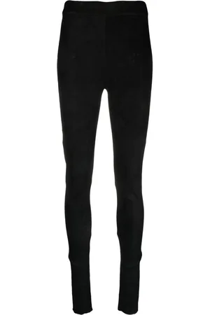ISABEL BENENATO Legging en cuir à taille haute