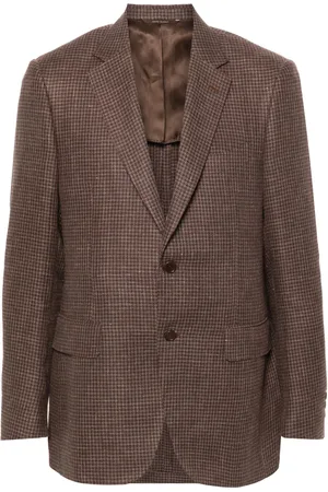 CANALI Blazer boutonné à motif pied-de-poule