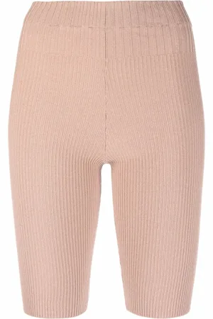 ANDREADAMO Short en maille nervurée