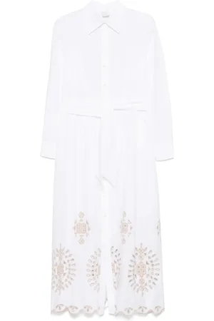 ELEVENTY Robe mi-longue à broderies