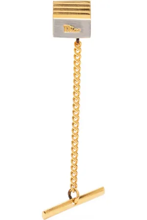 Dior Pin bicolore pre-owned à logo (années 1980)