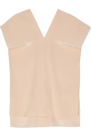 Aspesi Blouse en soie à col v