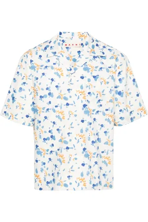 Marni Chemise en coton à logo imprimé