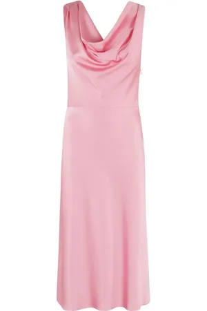 BLUMARINE Robe en satin à coupe mi-longue