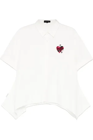 AGNÈS B. T-shirt à motif cœur brodé