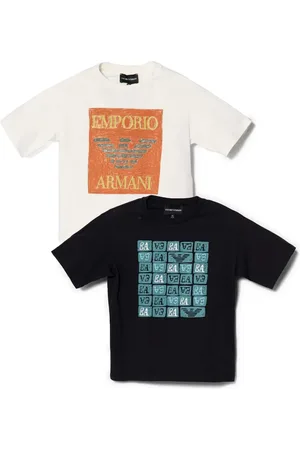 Emporio Armani Lot de deux t-shirts à logo imprimé