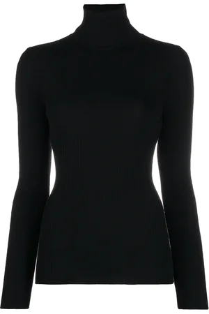 Wolford Pull nervuré à col roulé