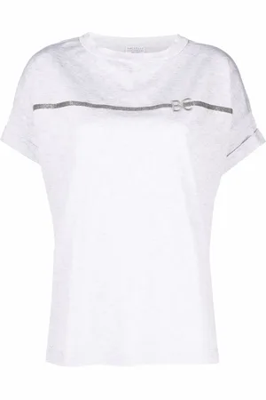 Brunello Cucinelli T-shirt à plaque logo