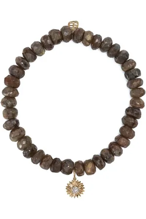 Sydney Evan Bracelet en or 14ct à perles de labradorite