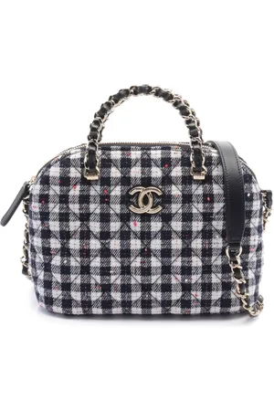 CHANEL Petit sac à main en tweed à carreaux (2021)